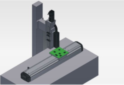 直線模組應(yīng)用于PCB基板噴字裝置