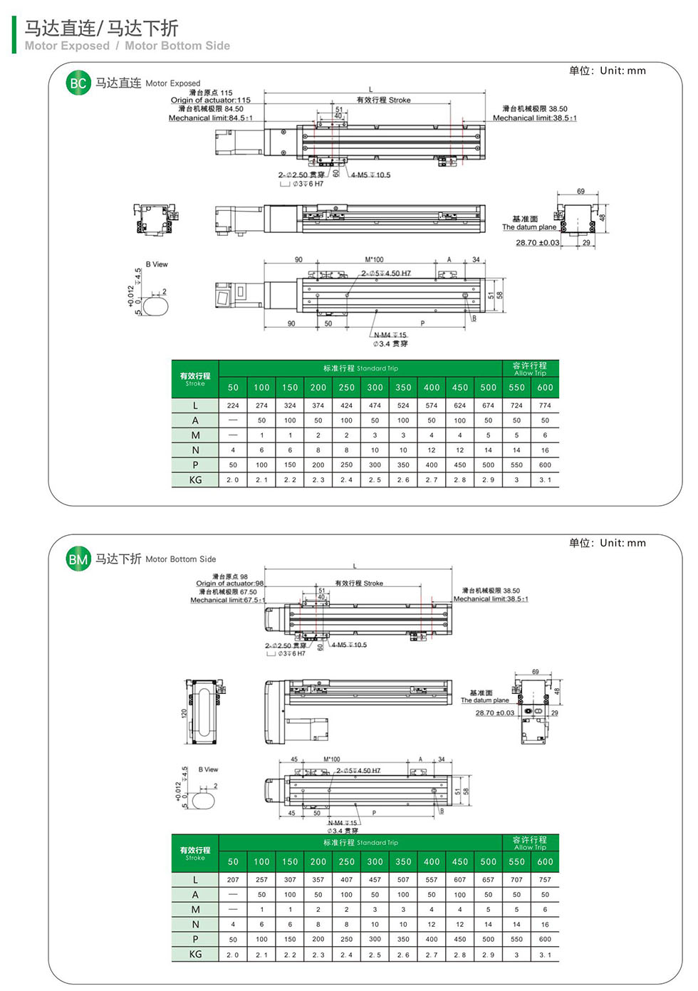 滑臺(tái)模組圖紙